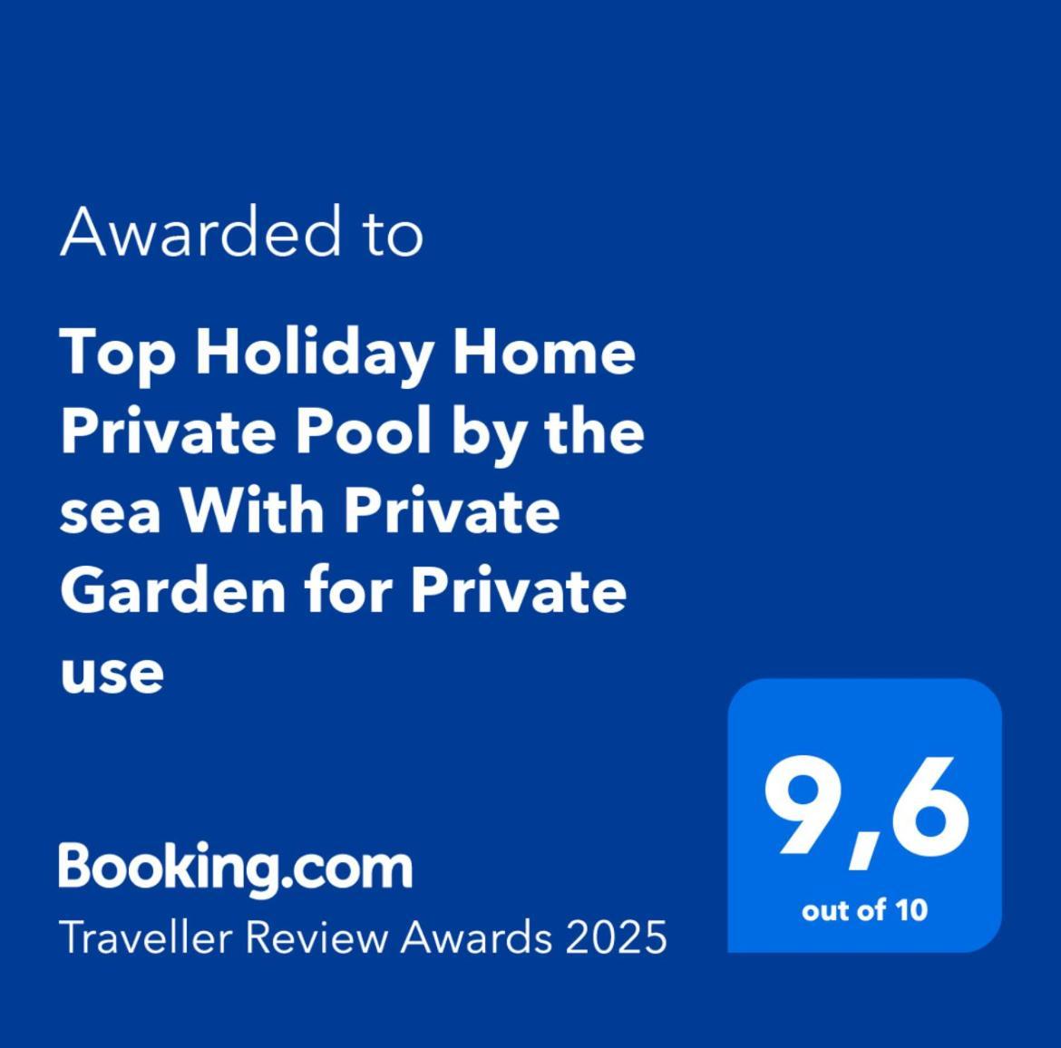 Top Holiday Home Private Pool By The Sea With Private Garden For Private Use Koróni Eksteriør billede